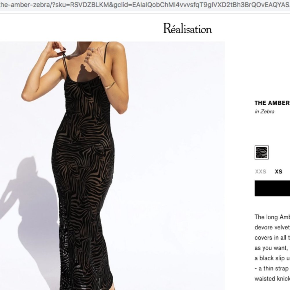 ISO Réalisation Par The Amber Dress in Zebra